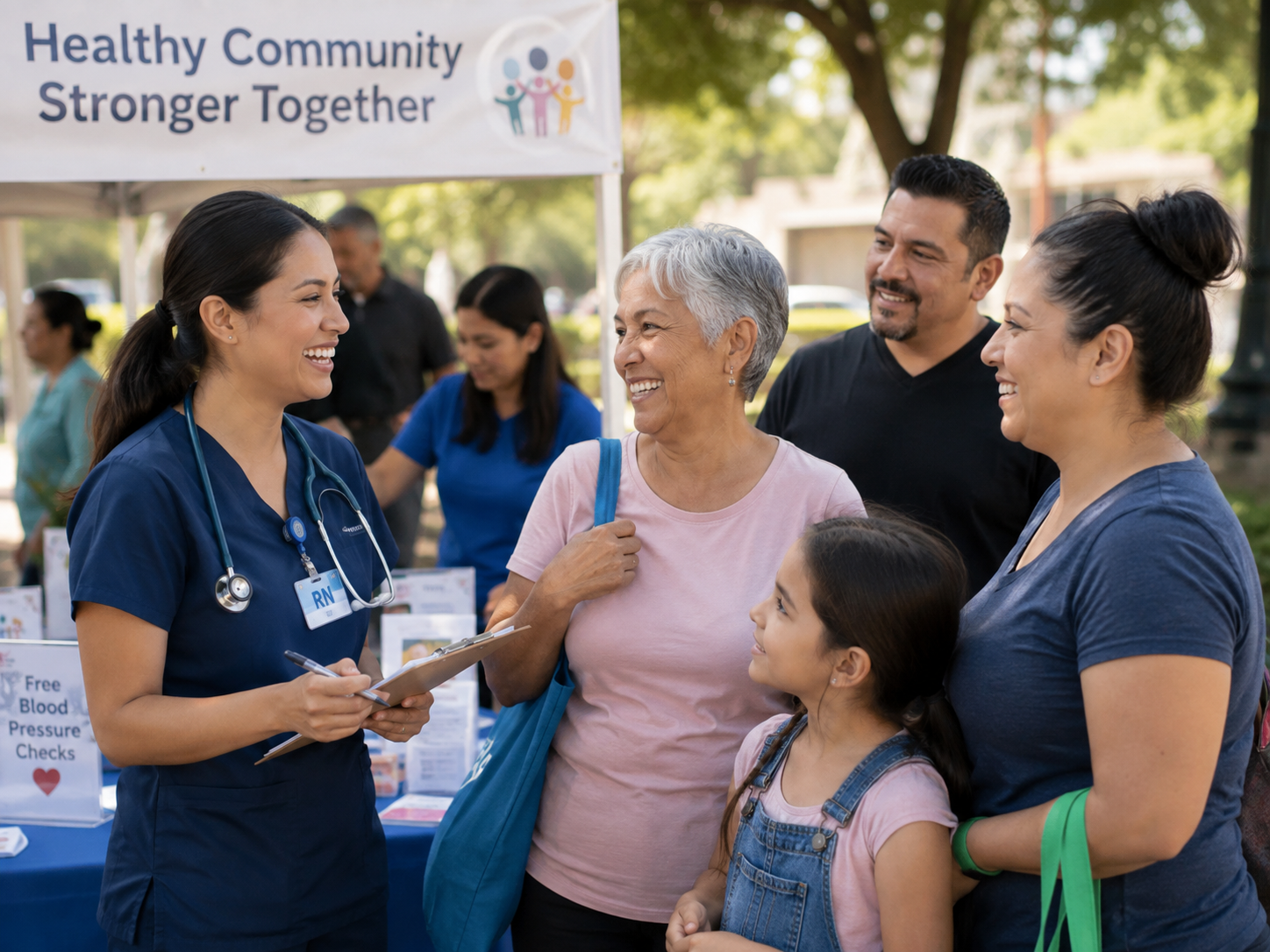 Angels for Health community health outreach event